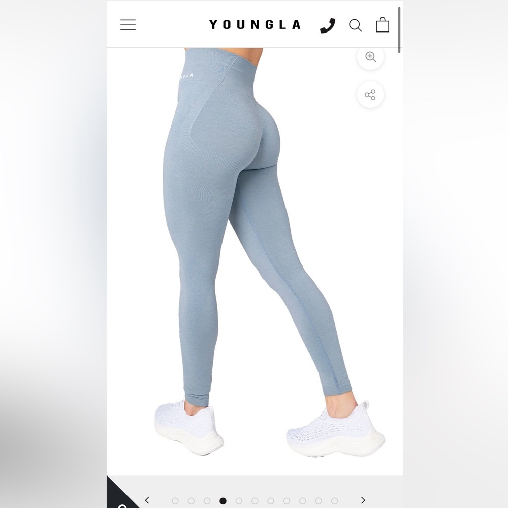 youngla light blue leggings